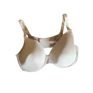 Cacique Bra Womens 42DD Beige Smooth T-Shirt Full Coverage Underwire Plus Padded